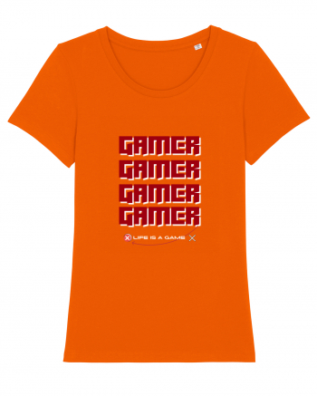 GAMER Life Is A Game Bright Orange