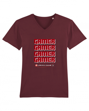 GAMER Life Is A Game Burgundy