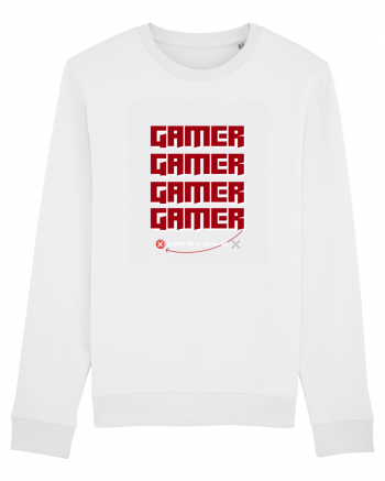 GAMER Life Is A Game White