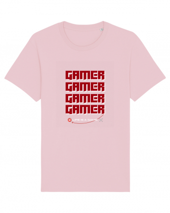 GAMER Life Is A Game Cotton Pink