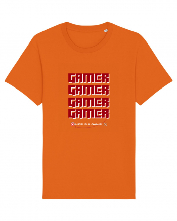 GAMER Life Is A Game Bright Orange