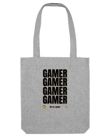 GAMER Life Is A Game Heather Grey