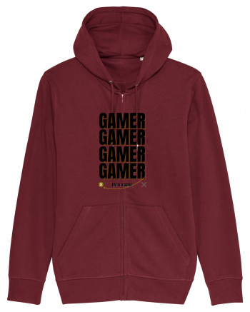 GAMER Life Is A Game Burgundy