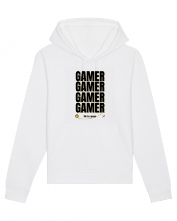 GAMER Life Is A Game White