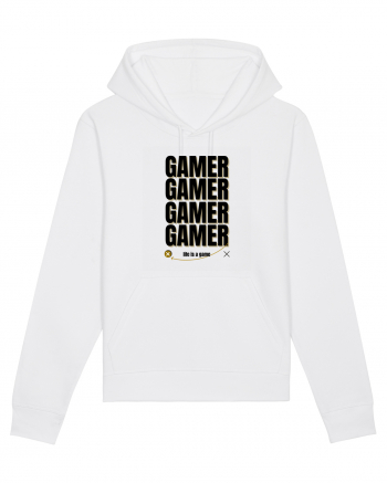 GAMER Life Is A Game White