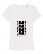 GAMER Life Is A Game Tricou mânecă scurtă guler V Damă Evoker