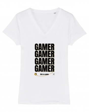 GAMER Life Is A Game White