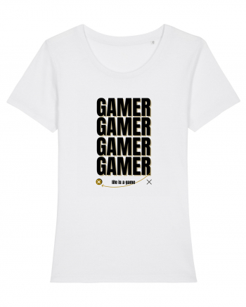 GAMER Life Is A Game White