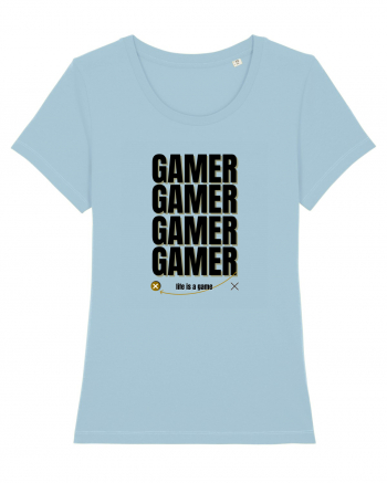 GAMER Life Is A Game Sky Blue