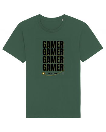 GAMER Life Is A Game Bottle Green