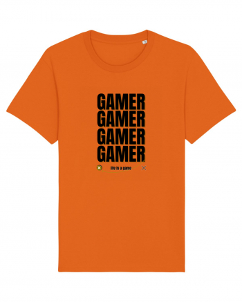 GAMER Life Is A Game Bright Orange