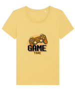 GAME Time Tricou mânecă scurtă guler larg fitted Damă Expresser