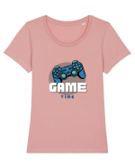 GAME Time Tricou mânecă scurtă guler larg fitted Damă Expresser