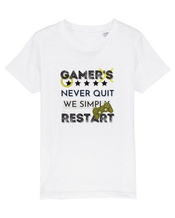Gamers Never Quit  White