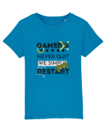 Gamers Never Quit  Tricou mânecă scurtă  Copii Mini Creator