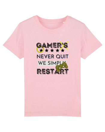 Gamers Never Quit  Cotton Pink