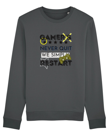 Gamers Never Quit  Anthracite