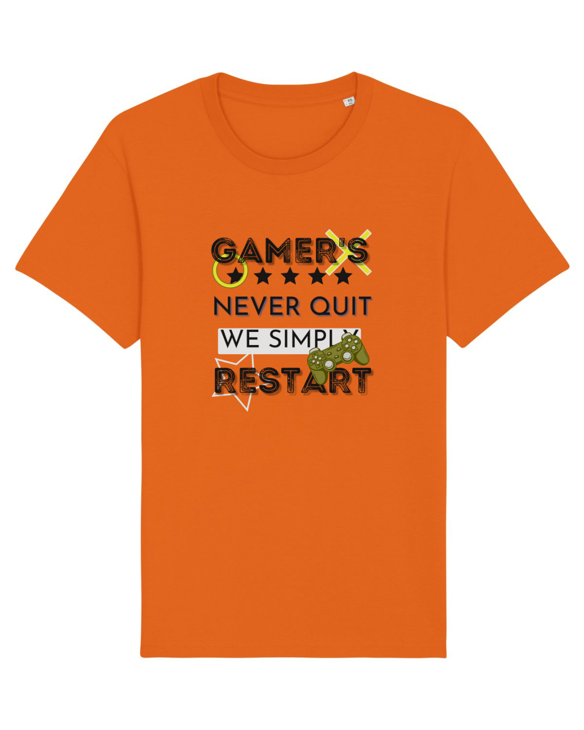 Tricou mânecă scurtă Unisex Rocker Bright Orange