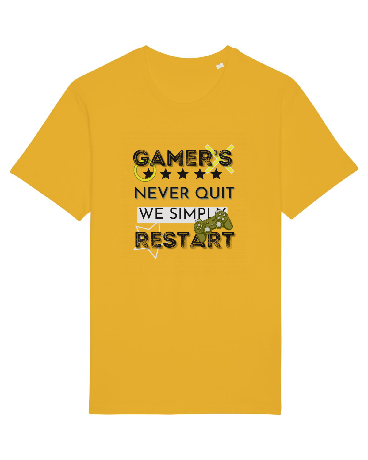 Tricou mânecă scurtă Unisex Rocker Spectra Yellow