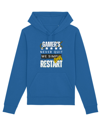 Gamers Never Quit  Royal Blue