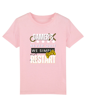 Gamers Never Quit  Cotton Pink