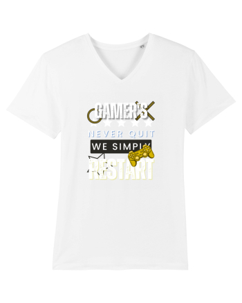 Gamers Never Quit  White
