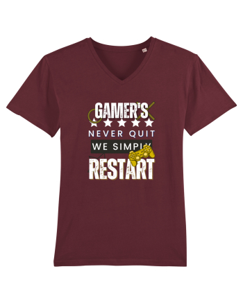 Gamers Never Quit  Burgundy