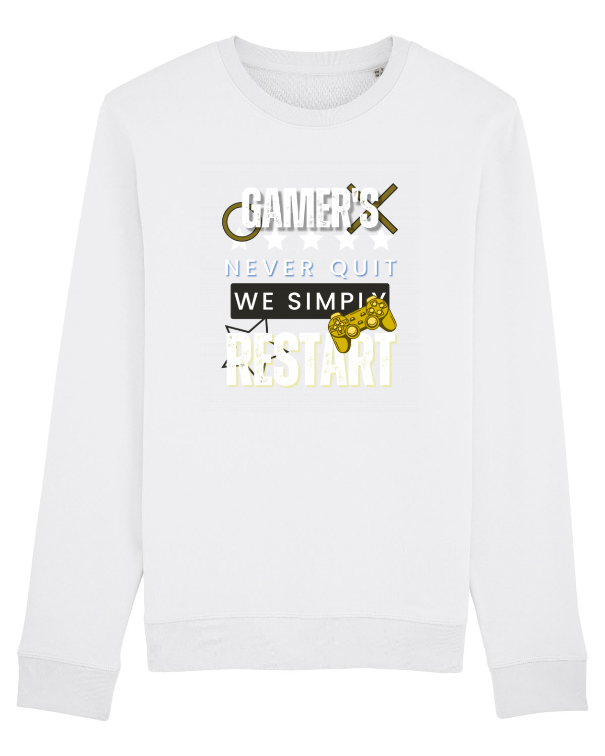 Bluză mânecă lungă Unisex Rise White