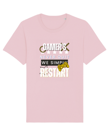 Gamers Never Quit  Cotton Pink
