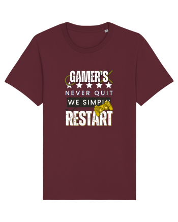 Gamers Never Quit  Burgundy