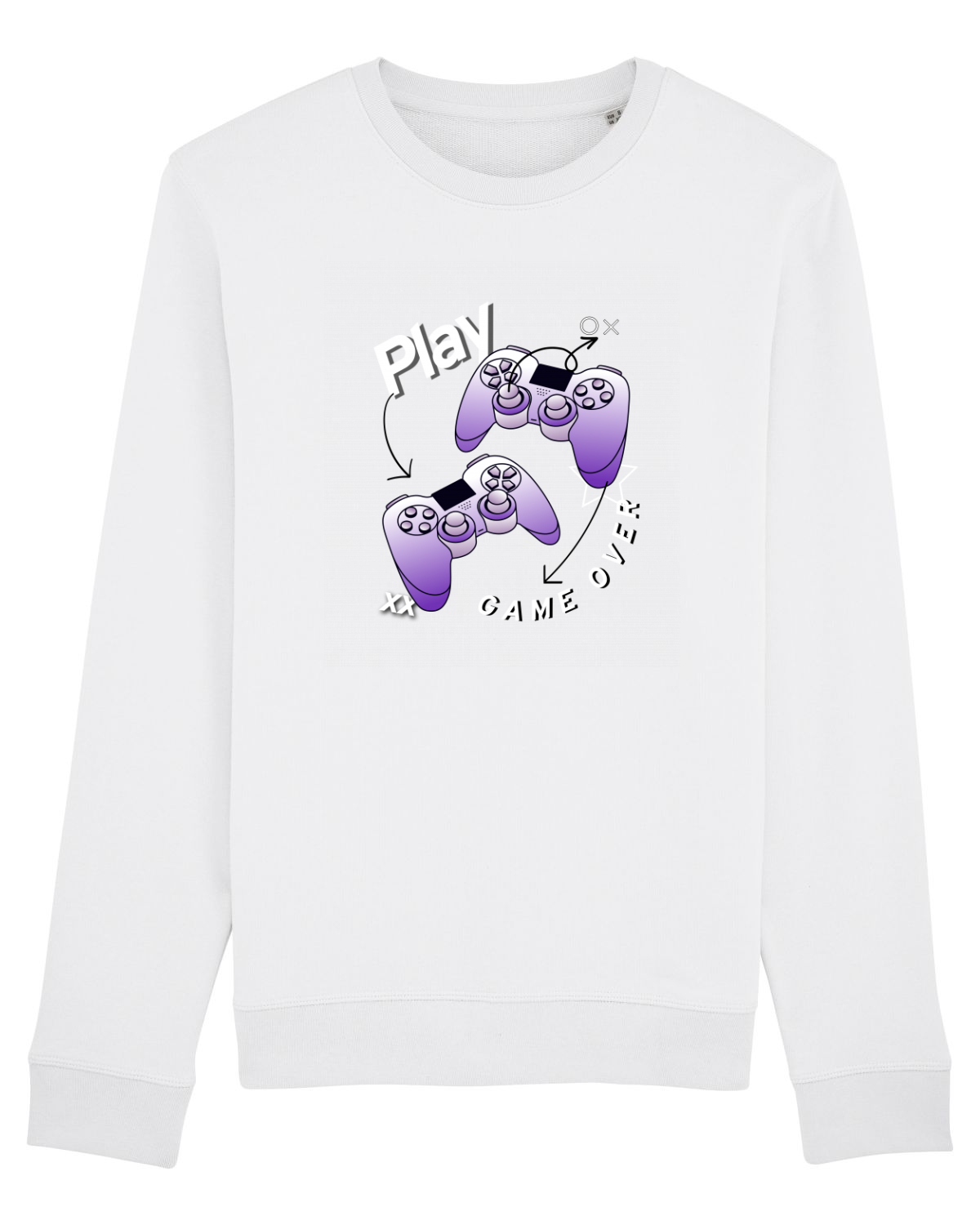 Bluză mânecă lungă Unisex Rise White