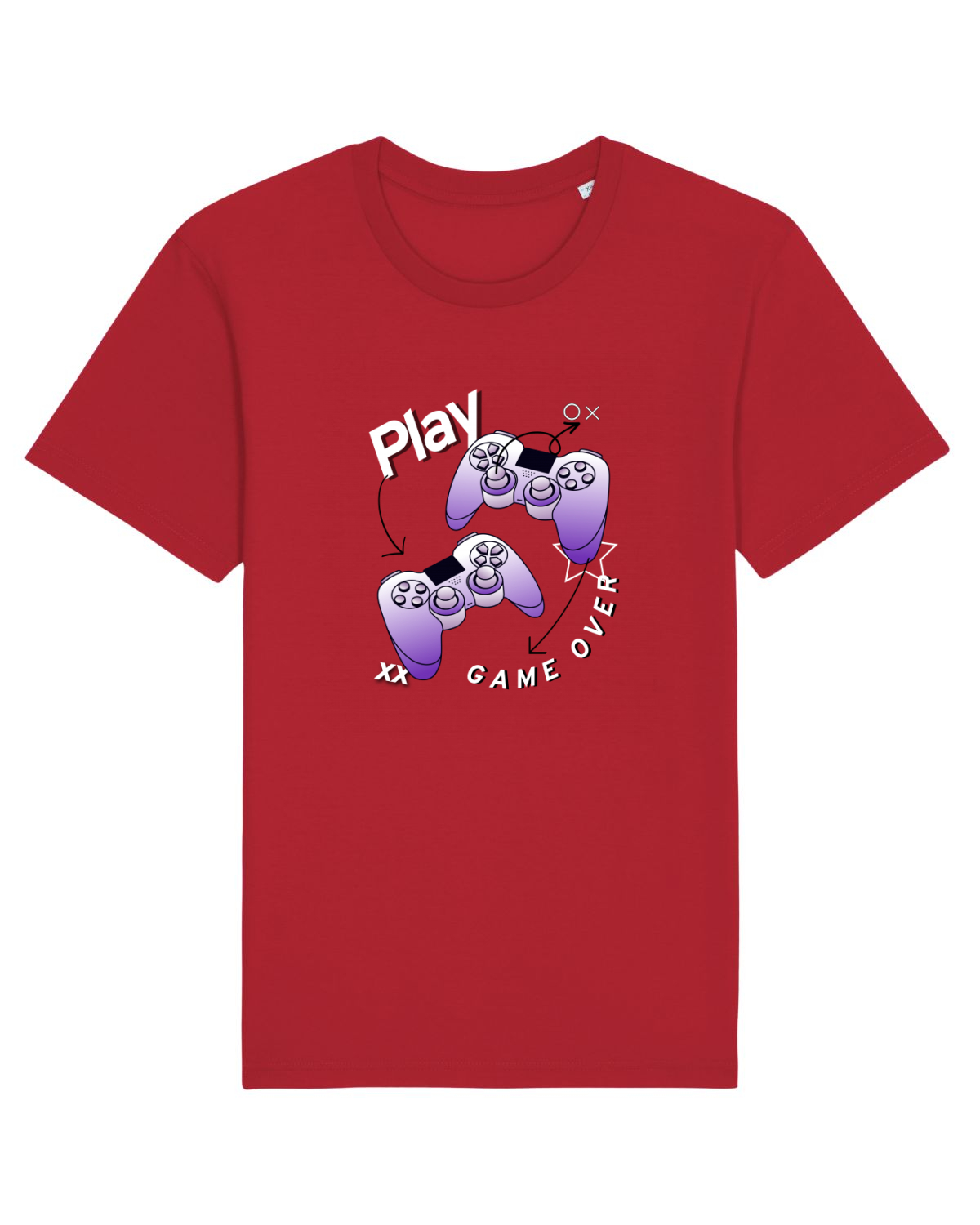Tricou mânecă scurtă Unisex Rocker Red