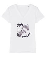 Play / Game Over Tricou mânecă scurtă guler V Damă Evoker