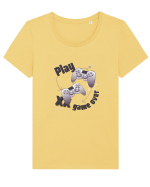 Play / Game Over Tricou mânecă scurtă guler larg fitted Damă Expresser