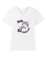 Play / Game Over Tricou mânecă scurtă guler V Bărbat Presenter