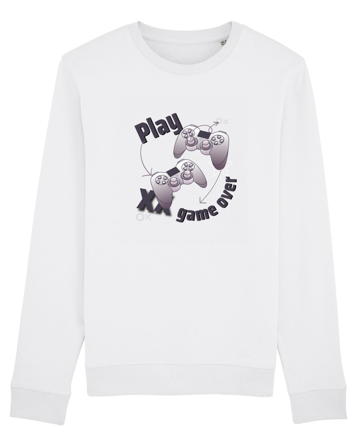 Bluză mânecă lungă Unisex Rise White