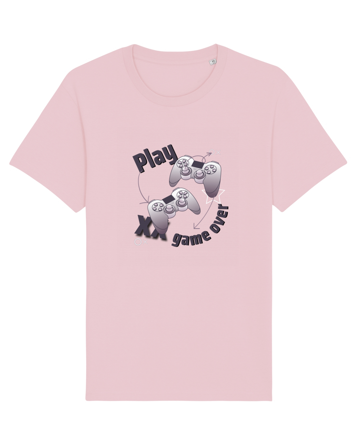 Tricou mânecă scurtă Unisex Rocker Cotton Pink