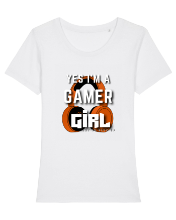 Ye I Am A Gamer Girl White