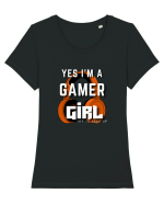 Ye I Am A Gamer Girl Tricou mânecă scurtă guler larg fitted Damă Expresser