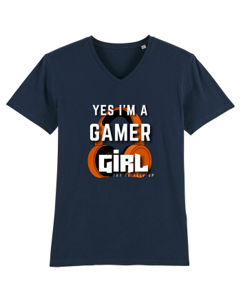 Ye I Am A Gamer Girl French Navy