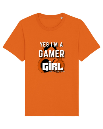 Ye I Am A Gamer Girl Bright Orange