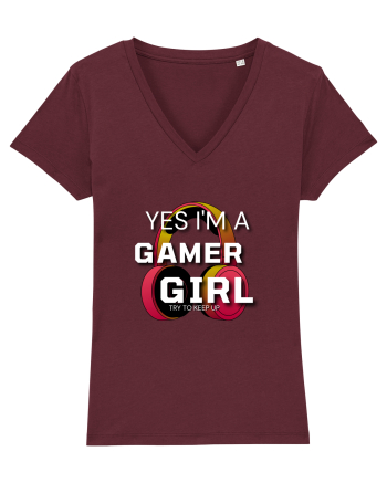 Ye I Am A Gamer Girl Burgundy