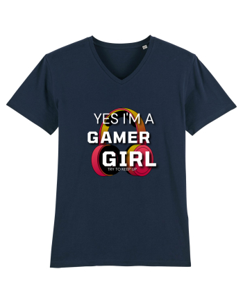 Ye I Am A Gamer Girl French Navy