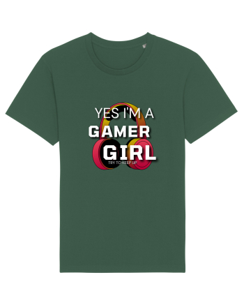 Ye I Am A Gamer Girl Bottle Green