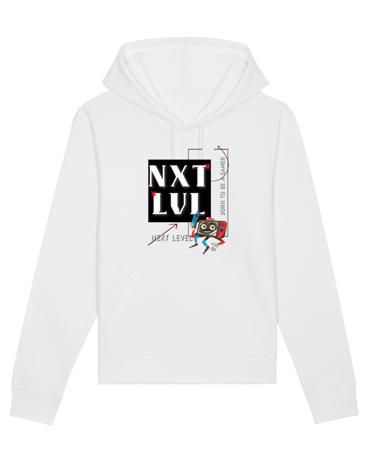 Hanorac Unisex Drummer White