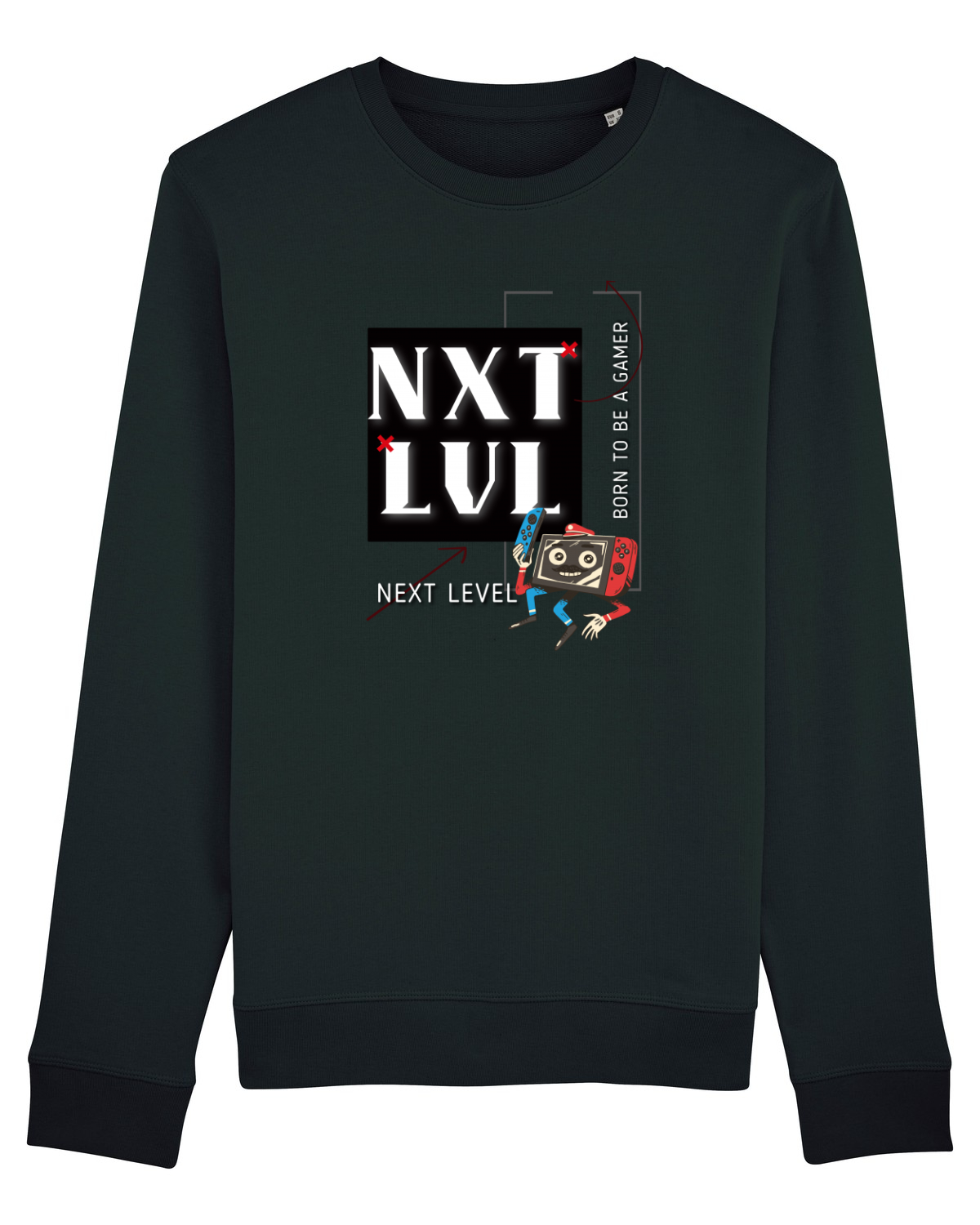 Bluză mânecă lungă Unisex Rise Black