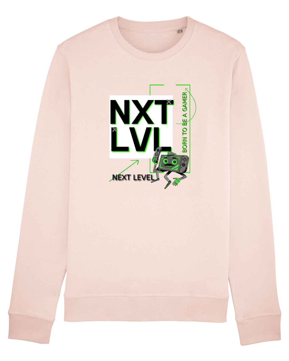 Bluză mânecă lungă Unisex Rise Candy Pink