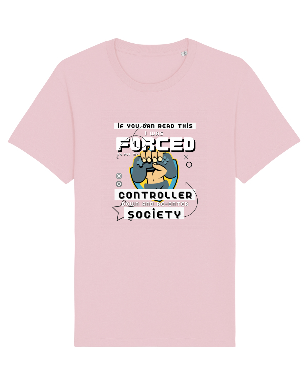 Tricou mânecă scurtă Unisex Rocker Cotton Pink