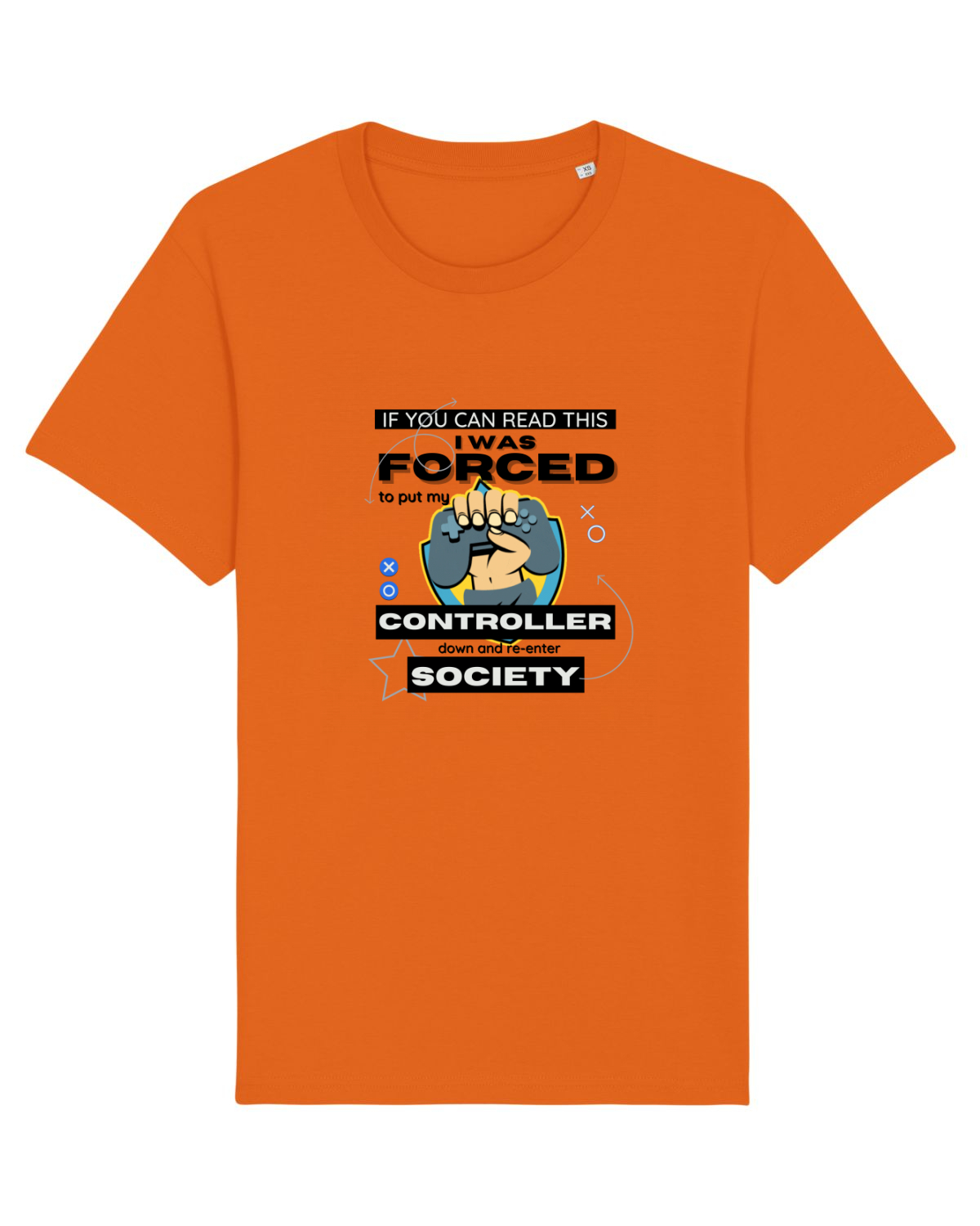 Tricou mânecă scurtă Unisex Rocker Bright Orange