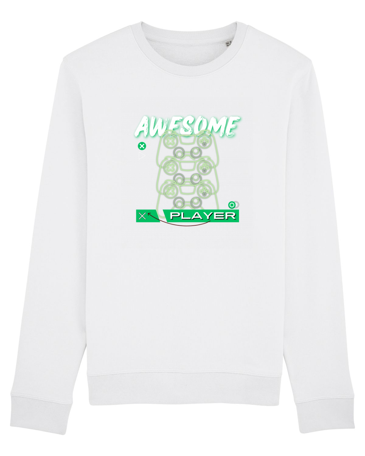 Bluză mânecă lungă Unisex Rise White
